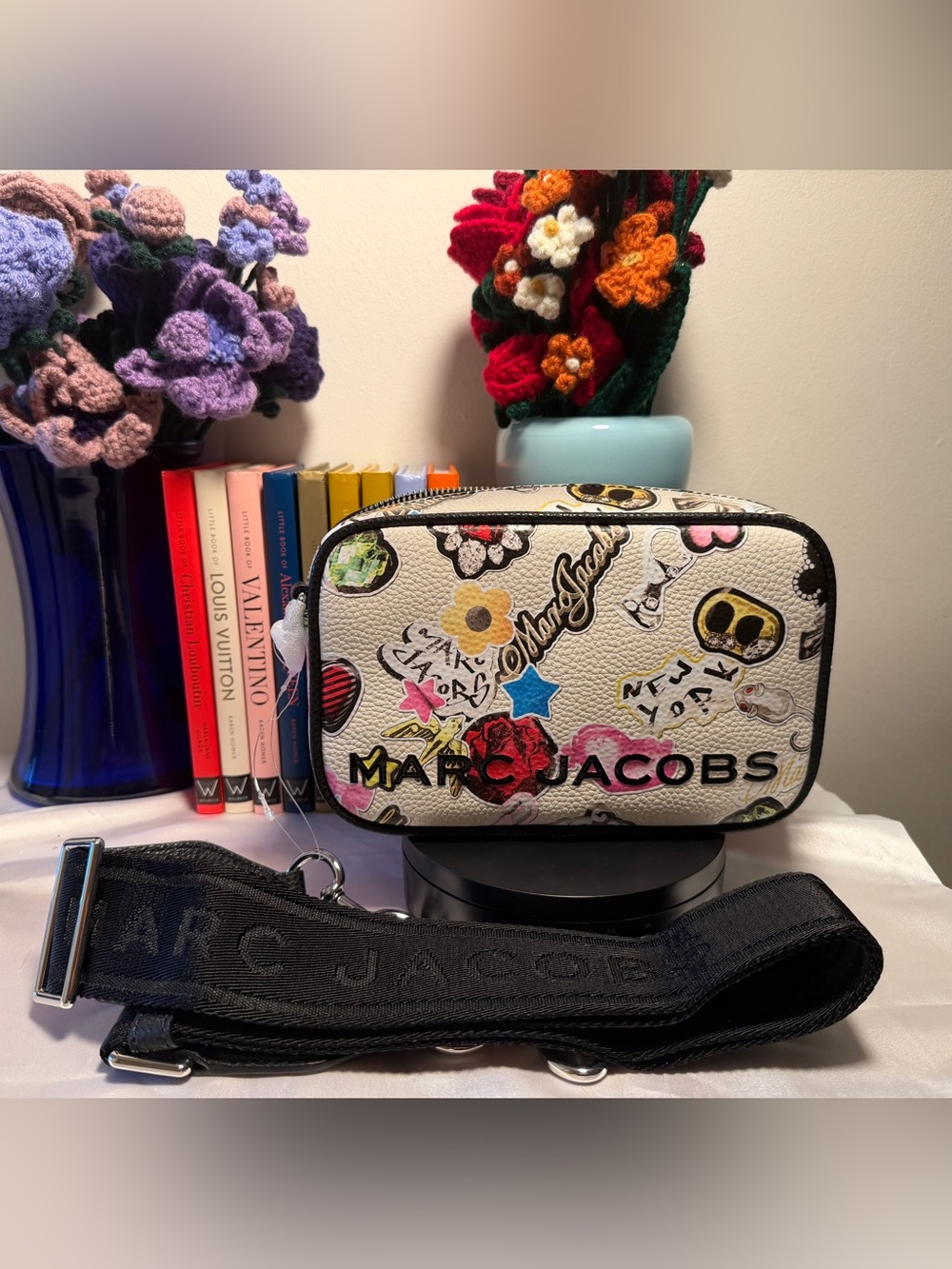 Marc Jacobs Snapshot Small Camera Bag Multicolor Print With Tags New